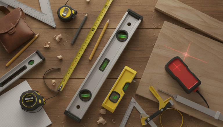 Outils de bricolage : la liste complète par catégorie en 202 : Les outils de mesure : mètre ruban, niveau à bulle, laser